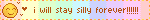 i will stay silly forever